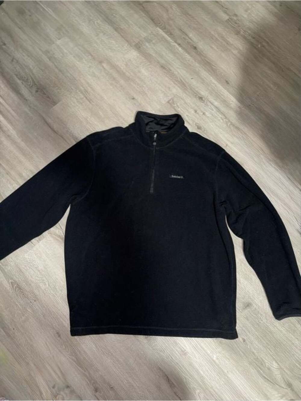 Timberland Men's Black Half-Zip Pullover Sweater